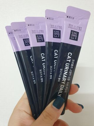 코코몰리 고양이 구강• 헤어볼 데일리 /신장• 요로 데일리 — 5점을 준 리뷰어가 2020년 12월 올린 사용 사진