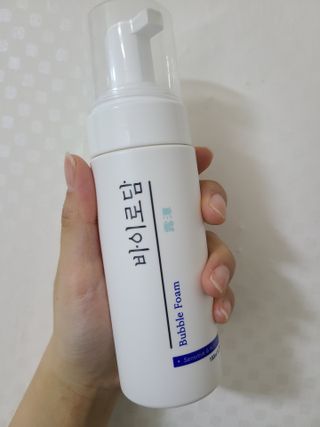 [바이로담] 저자극 약산성버블 폼 폼클렌징 150ml — 4점을 준 리뷰어가 2021년 3월 올린 사용 사진