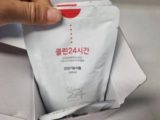 클린24시간 1BOX(5포) + 전용보틀(500ml) — 4.5점을 준 리뷰어가 2023년 5월 올린 사용 사진