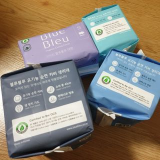 블루블루 유기농 순면 커버 생리대 — 5점을 준 리뷰어가 2021년 1월 올린 사용 사진