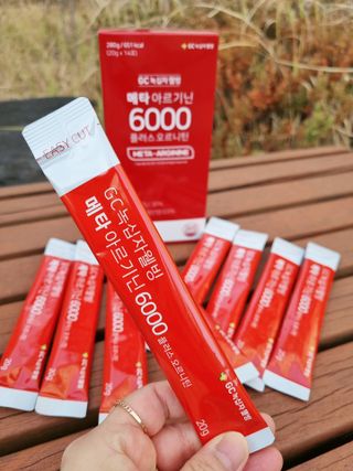 메타아르기닌 GC녹십자웰빙 메타 아르기닌 6000 플러스 오르니틴 — 5점을 준 리뷰어가 2022년 12월 올린 사용 사진