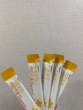 [이뮤니티플러스]우리아이 면역오키, 건강오키 _ 키즈오키 어린이홍삼 10포 1box — 5점을 준 리뷰어가 2022년 2월 올린 사용 사진
