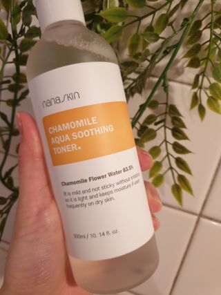나나스킨 캐모마일아쿠아수딩토너 — 5점을 준 리뷰어가 2021년 6월 올린 사용 사진