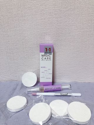 1+2 뷰젤 매직케어 손톱영양제+스톤푸셔+코인타올 셀프 네일케어 — 5점을 준 리뷰어가 2023년 4월 올린 사용 사진