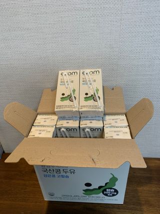이롬 erom 황성주박사의 국산콩 두유 검은콩 고칼슘 — 5점을 준 리뷰어가 2020년 12월 올린 사용 사진