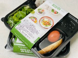 참살이도시락 작심삼일 샐러드도시락 3개 맛보기 새벽배송 또는 택배배송 — 5점을 준 리뷰어가 2021년 7월 올린 사용 사진