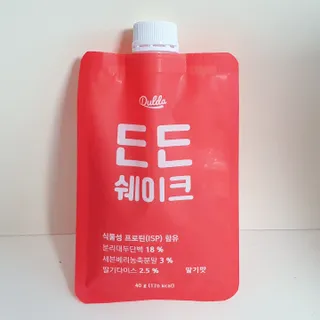 [덜다] 든든 식물성 단백질 쉐이크 40g X 7입 (곡물/딸기) — 5점을 준 리뷰어가 2023년 8월 올린 사용 사진