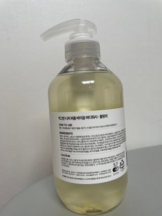 빅그린 니치 퍼퓸 바이옴바디워시 500ml(상탈, 블랙베리&베이, 블랑쉐 3종 중 택1) — 5점을 준 리뷰어가 2022년 7월 올린 사용 사진