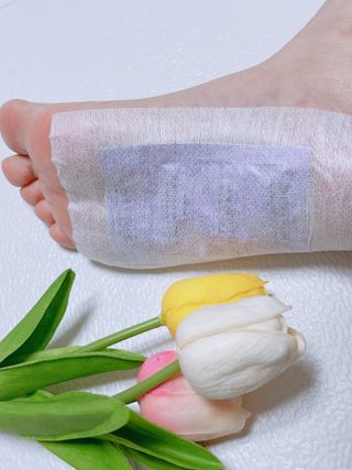 [레제르] 아로마 수액패치 발패치 30매입 -라벤더향/유칼립투스향/대나무향 — 4.5점을 준 리뷰어가 2022년 3월 올린 사용 사진