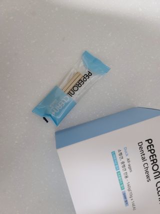 페페로니 클린플러스 덴탈오리껌 10g x 14p — 5점을 준 리뷰어가 2021년 7월 올린 사용 사진