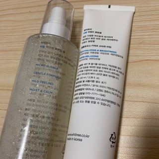화이트리 비움 약산성 클렌징젤 ,마일드 필링젤 세트 — 4점을 준 리뷰어가 2021년 2월 올린 사용 사진
