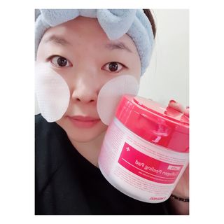 메디필 레드 락토 콜라겐 필링패드 — 5점을 준 리뷰어가 2021년 3월 올린 사용 사진