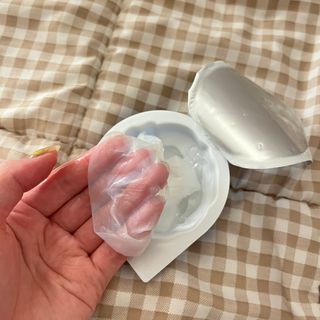 제주인디 폴리인디고 리프레쉬 바이오셀룰로오스 마스크팩 — 5점을 준 리뷰어가 2021년 11월 올린 사용 사진