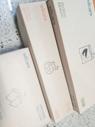 위케어 진짜 산화생분해가 가능한 위생장갑,롤백,지퍼백 친환경 제품 — 5점을 준 리뷰어가 2021년 2월 올린 사용 사진