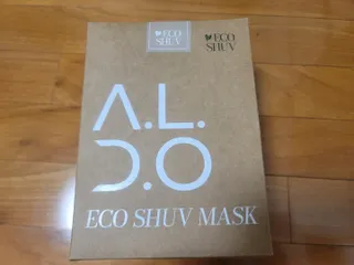 알도(A.L.D.O) 알도 에코슈브 성인 마스크(특대형) — 5점을 준 리뷰어가 2022년 9월 올린 사용 사진