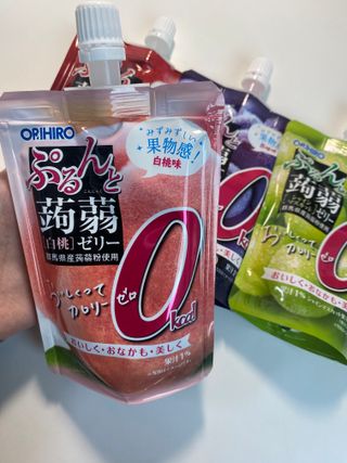 ORIHIRO 오리히로 곤약젤리 제로칼로리 130g 4종 4팩(맛별로 1팩씩) — 4점을 준 리뷰어가 2023년 2월 올린 사용 사진