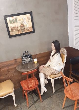 카페 더달달 [더달달 역삼점] 팬케이크 or 와플 + 음료2 + 쇼콜라1 — 5점을 준 리뷰어가 2021년 11월 올린 사용 사진