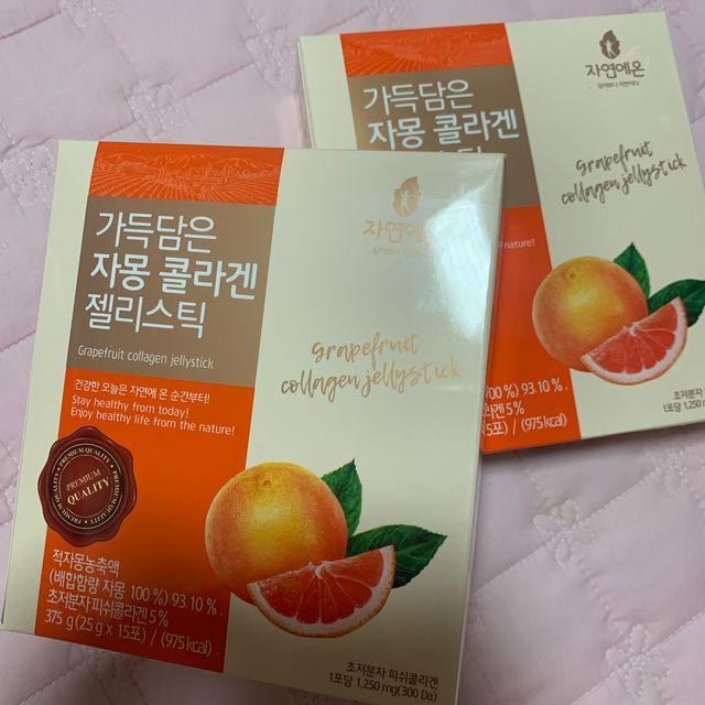 자연에온 가득담은 자몽 콜라겐 젤리스틱 2BOX 리뷰 사진