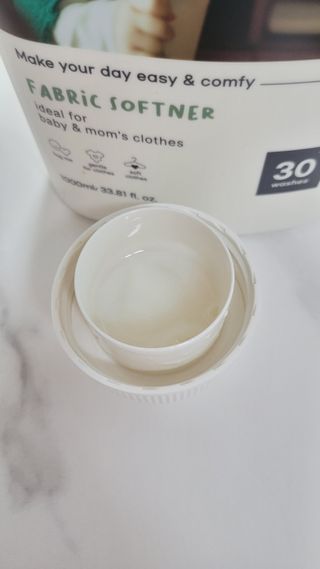 쿠잉베이비 에어워시 세탁세제,섬유유연제 1L — 5점을 준 리뷰어가 2023년 1월 올린 사용 사진