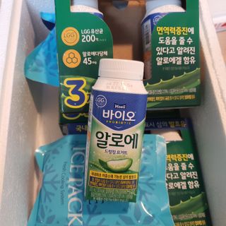 LIVE 매일바이오 알로에 드링킹 요거트 — 5점을 준 리뷰어가 2022년 4월 올린 사용 사진