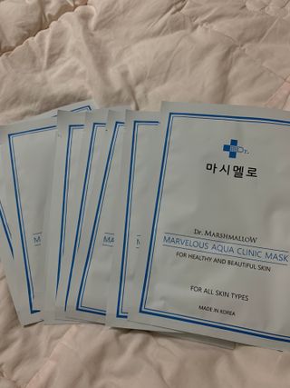 닥터마시멜로 닥터마스멜로 마블러스 아쿠아 클리닉 마스크 — 5점을 준 리뷰어가 2021년 6월 올린 사용 사진