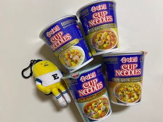 NISSIN 닛신 컵누들  4종 - 씨푸드오리지날, 씨푸드 스파이시, 씨푸드 커리, 씨푸드 XO소스 — 5점을 준 리뷰어가 2021년 12월 올린 사용 사진