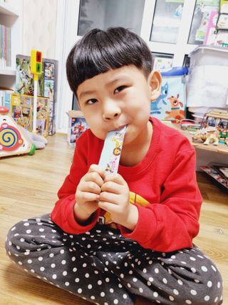 다나음 셀렌에 빠진 아연면역젤리 열대과일맛+사과맛 — 4.5점을 준 리뷰어가 2021년 4월 올린 사용 사진