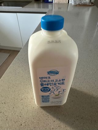 *구매평_[덴마크] 진하고 더 고소한 무가당 플레인 요거트 1.8L — 5점을 준 리뷰어가 2025년 9월 올린 사용 사진