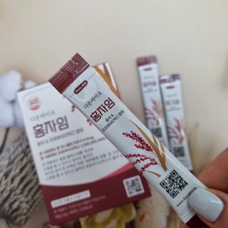 하루 1포로 콜레스테롤, 유산균, 고역가 소화효소까지 한번에 섭취! 다온바이오 홍자임 1개월분(30포) — 4점을 준 리뷰어가 2022년 11월 올린 사용 사진