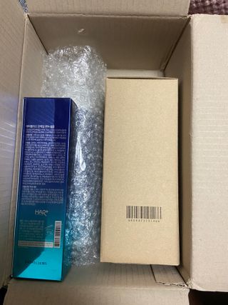 헤어플러스 단백질탈모샴푸 500ml+단백질본드앰플 145ml — 5점을 준 리뷰어가 2021년 3월 올린 사용 사진