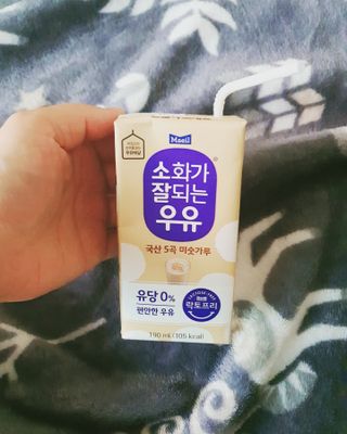 소화가 잘되는 우유 국산 5곡 미숫가루 — 4점을 준 리뷰어가 2021년 9월 올린 사용 사진