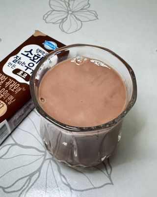 [구매평]덴마크 소화가 잘되는 우유로 만든 초코, 190ml, 24개 — 5점을 준 리뷰어가 2025년 2월 올린 사용 사진