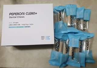 페페로니 클린플러스 덴탈오리껌 10g x 14p — 5점을 준 리뷰어가 2021년 7월 올린 사용 사진