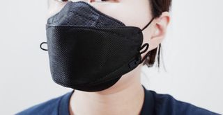 에버그린 순면 끈조절 KF80 마스크 - 화이트/블랙 컬러 대형 - 10매 — 5점을 준 리뷰어가 2021년 7월 올린 사용 사진
