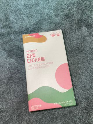 [경남제약헬스케어] 케어플러스 리셋 다이어트 청포도맛 100ml X 5포 (5일분) — 5점을 준 리뷰어가 2023년 4월 올린 사용 사진