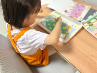 크레타탭 차세대 사고력 유아수학 학습기 페이퍼 태블릿 — 4.5점을 준 리뷰어가 2023년 9월 올린 사용 사진