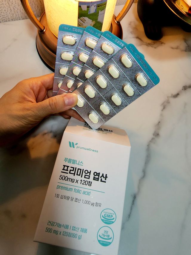 [푸름웰니스] 프리미엄 엽산 (500mgX120정) 리뷰 사진