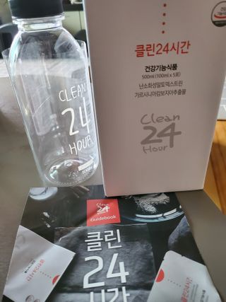 클린24시간 1BOX(5포) + 전용보틀(500ml) — 5점을 준 리뷰어가 2022년 7월 올린 사용 사진