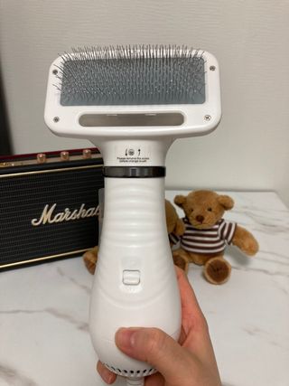 아베크 펫 강아지 고양이 애견 에어 브러쉬 드라이기 올인원 — 5점을 준 리뷰어가 2021년 7월 올린 사용 사진