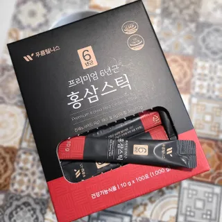 [푸름웰니스] 프리미엄 6년근 홍삼스틱 3mg x 100포 — 5점을 준 리뷰어가 2022년 2월 올린 사용 사진