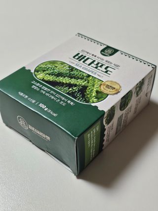[피터씨마켓] 바다포도 100g(20g x 5봉) 우미부도 그린캐비어 ASMR 소분포장 — 5점을 준 리뷰어가 2024년 8월 올린 사용 사진