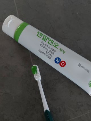 프리마인 유해균 뿐만 아니라 유익균까지 씻어내는 치약은 그만, 건강한 구강환경을 만드는 덴탈엔오 — 5점을 준 리뷰어가 2022년 7월 올린 사용 사진