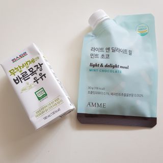 아므_이너뷰티 라이트 앤 딜라이트 밀 민트 초코 — 3점을 준 리뷰어가 2021년 7월 올린 사용 사진
