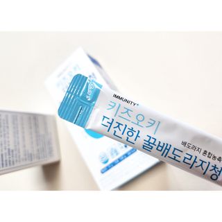 [이뮤니티플러스]우리아이 면역오키, 건강오키 _ 키즈오키 더진한꿀배도라지청 10포 1box — 4점을 준 리뷰어가 2022년 5월 올린 사용 사진