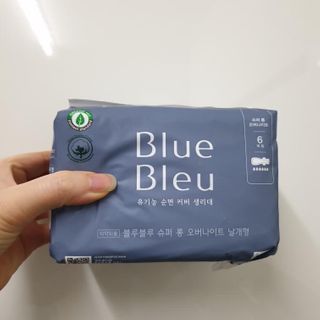 블루블루 유기농 순면 커버 생리대 — 4.5점을 준 리뷰어가 2021년 2월 올린 사용 사진
