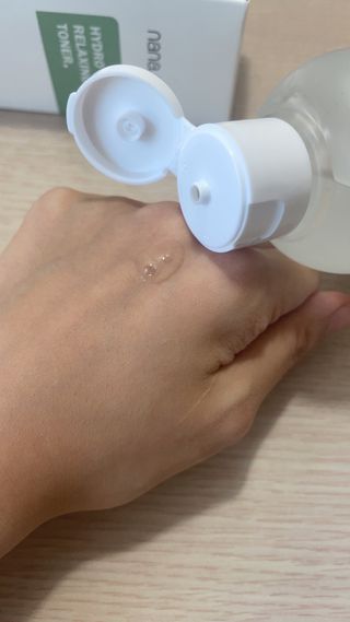 나나스킨 하이드로릴렉싱토너 — 4점을 준 리뷰어가 2021년 8월 올린 사용 사진
