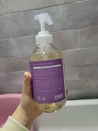 빅그린 베이비라인 3종세트 - 샴푸앤바디워시500ml,올인원로션500ml,바디크림170ml — 5점을 준 리뷰어가 2022년 11월 올린 사용 사진
