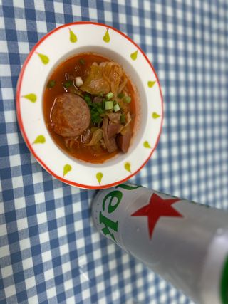 프레시지 *구매평/[쵸이닷직원食당]이태원식부대찌개_455G — 5점을 준 리뷰어가 2025년 9월 올린 사용 사진