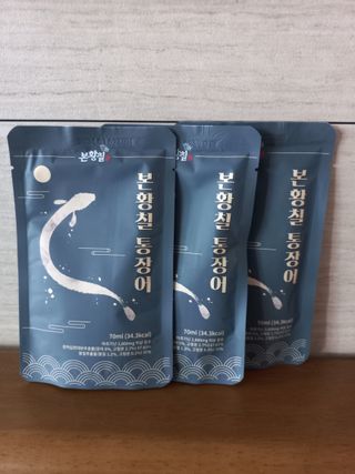 [비린내 완벽제거] 본황칠 통장어 국내산 장어즙 아르기닌 2800mg 장어즙효능 기력보강 — 5점을 준 리뷰어가 2022년 7월 올린 사용 사진