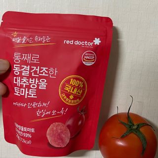 레드닥터 완숙토마토 + 통째로 동결건조한 대추방울토마토 — 5점을 준 리뷰어가 2022년 12월 올린 사용 사진